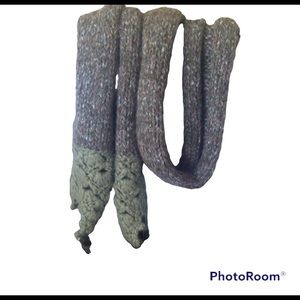 LUCKY BRAND Green Knit Scarf